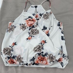 White blouse with flowers